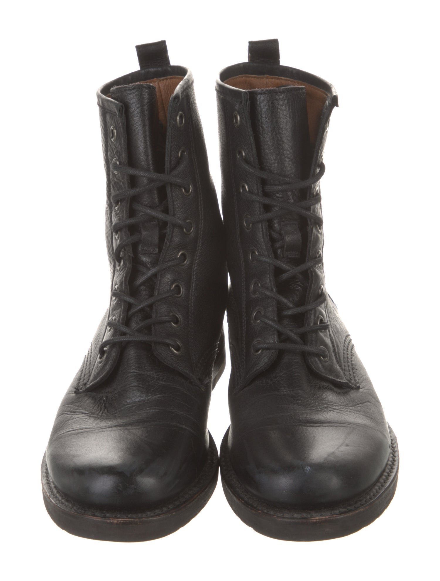 Frye Leather Combat Boots